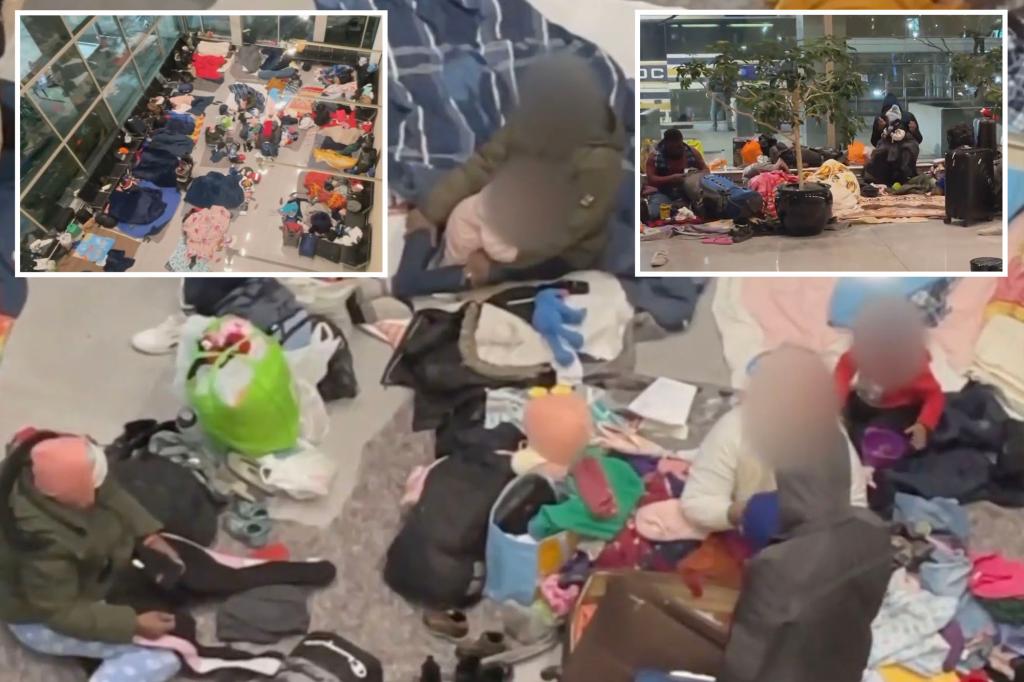 Migrant families set up camp in Boston airport as Bay State overwhelmed by arrivals: ‘We need DC to act’