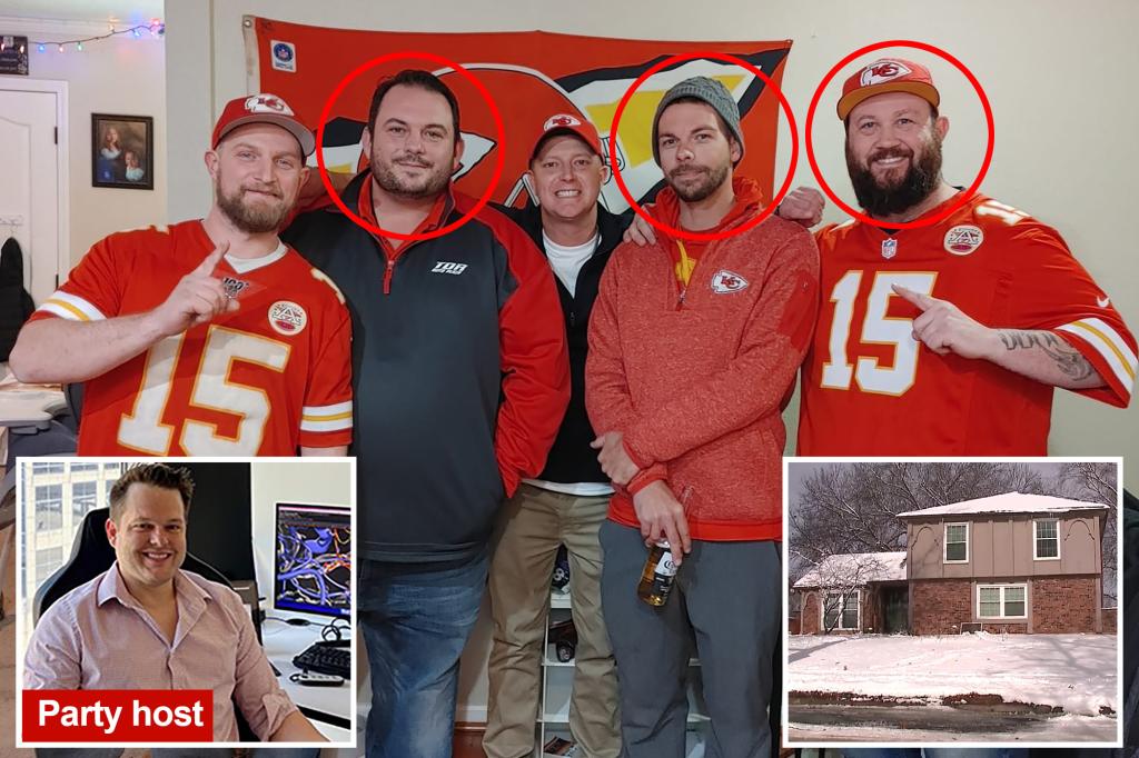 Mystery deepens as fifth friend at Chiefs gathering claims fans found frozen to death in backyard were inside watching ‘Jeopardy!’ when he left