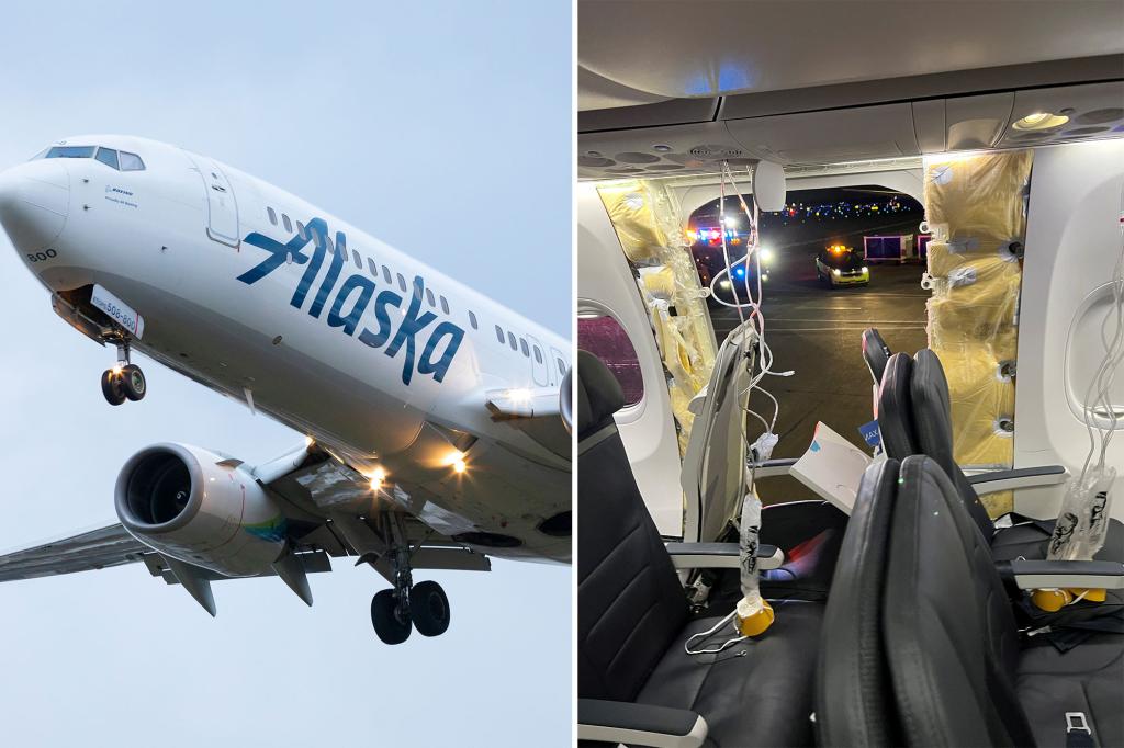 NTSB send team to probe Alaska Airlines’s gaping hole ‘incident’ that happened mid-flight