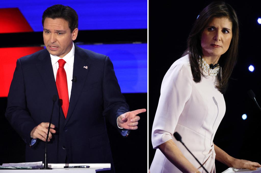 Nikki Haley, Ron DeSantis try to knock each other out in last debate before Iowa caucuses