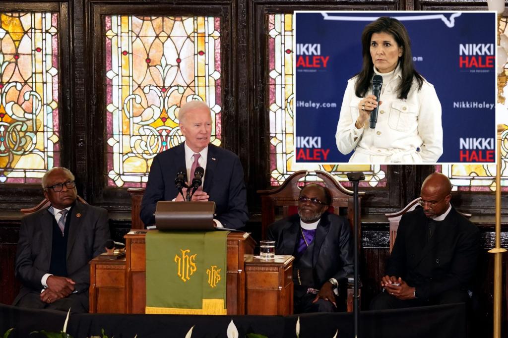 Nikki Haley rips Biden’s ‘politicized racial speech’ at Charleston church hit by 2015 mass shooting