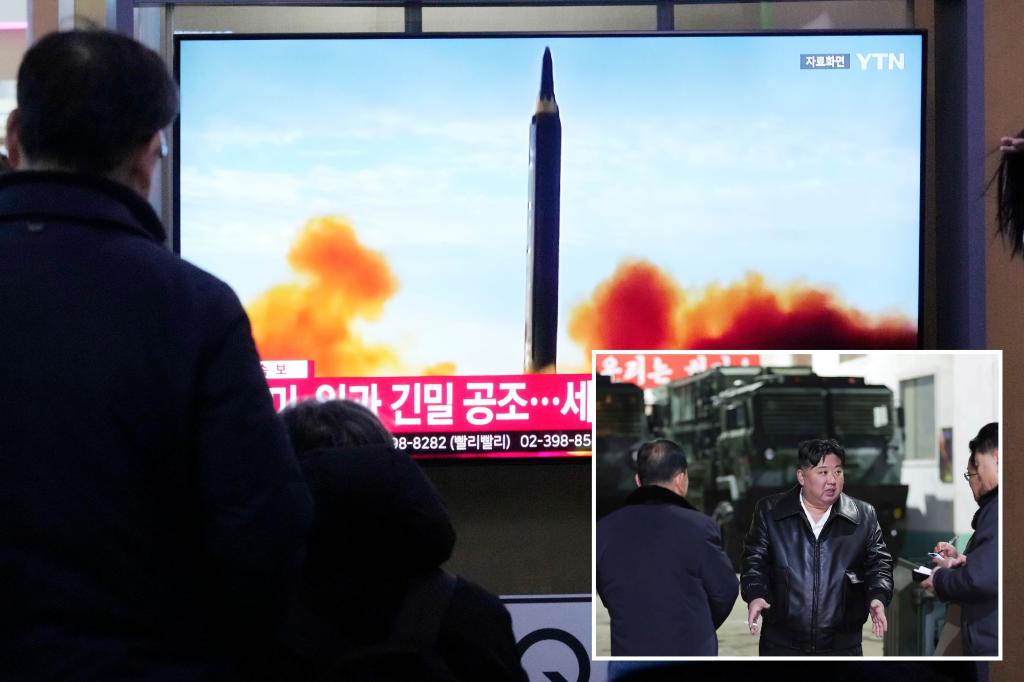 North Korea launches suspected intermediate-range ballistic missile that can reach distant US bases