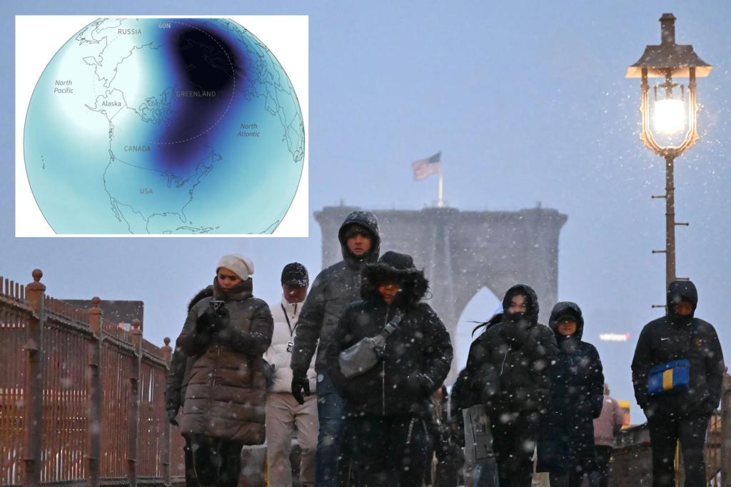 Polar vortex set to send arctic blast deep into US later this week, resulting in lowest temps this winter so far