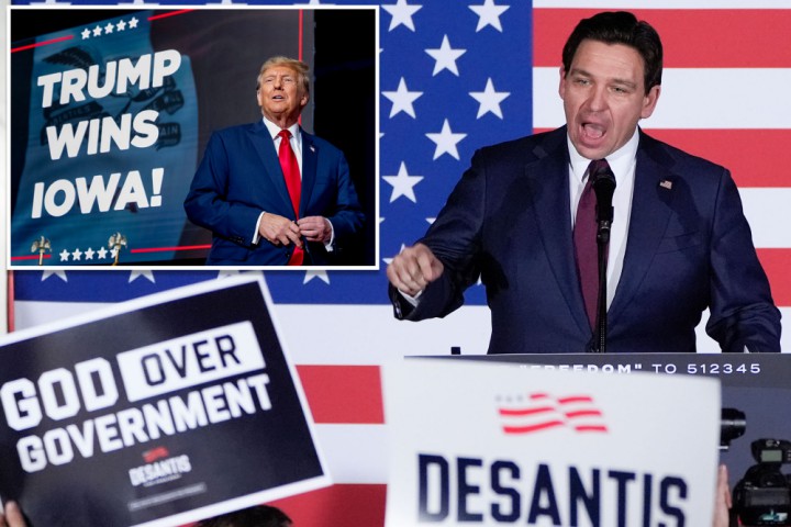 Ron DeSantis reacts to getting second place in Iowa caucus after predicting he’d win: ‘ticket punched’