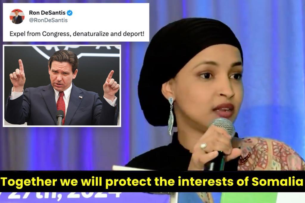 Ron DeSantis wants ‘Squad’ member Ilhan Omar expelled, deported over ‘Somalia-first’ speech