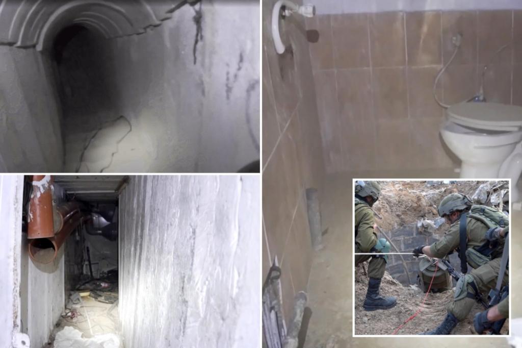 Startling look inside Hamas tunnel where Israeli hostages were kept in horrific conditions