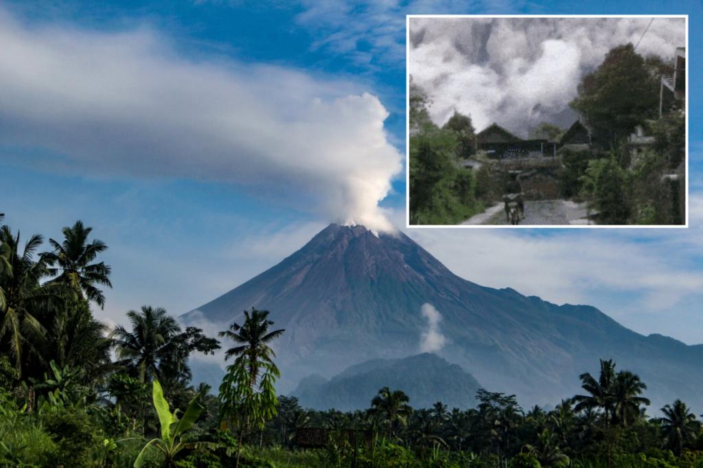 Terrifying video shows volcano sending hot ash thousands of feet in air over Indonesian villages