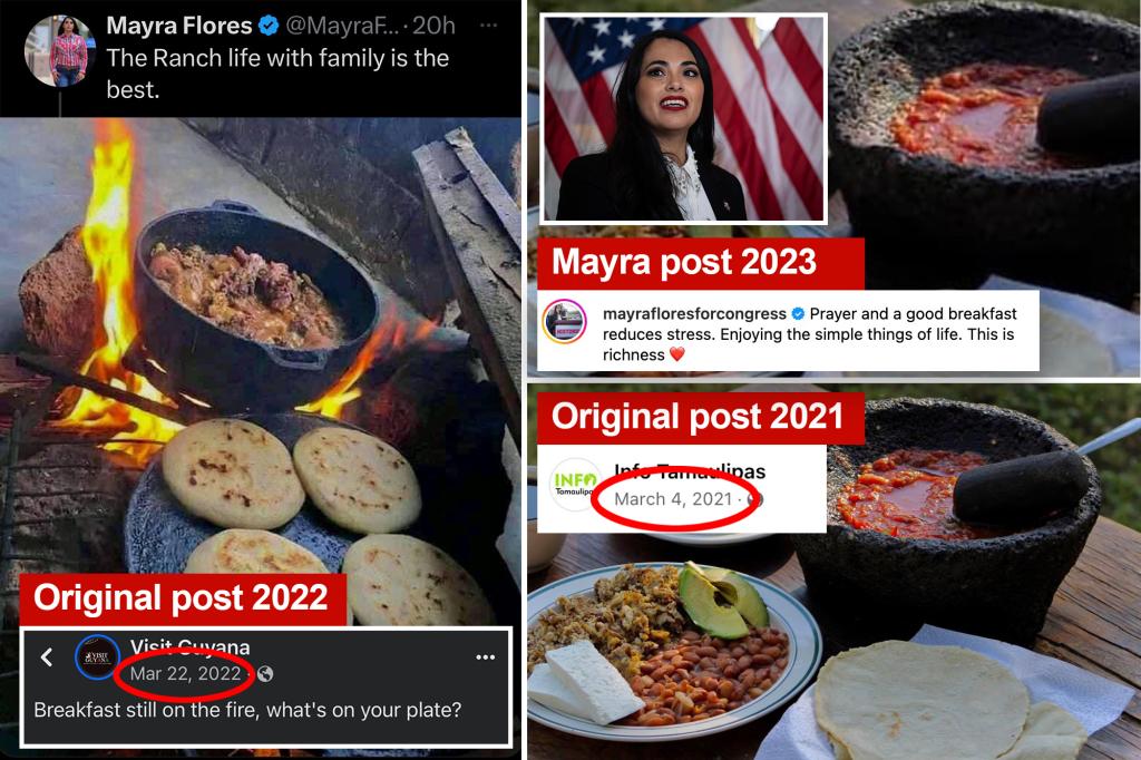 Texas Republican Mayra Flores accused of passing off stolen food pics as her own cooking