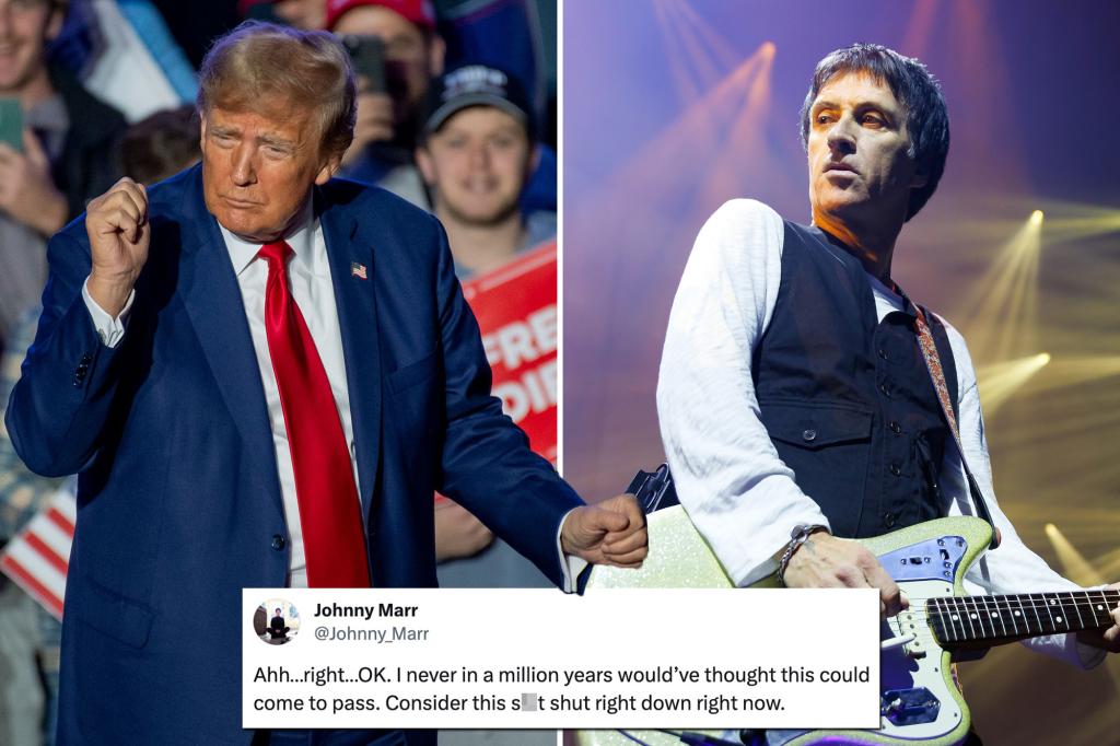 The Smiths’ Johnny Marr tries to stop Trump using their song: ‘Consider this s–t shut down right now’