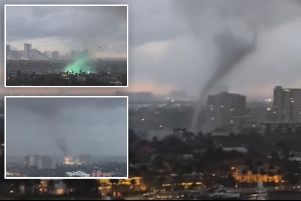 Tornado rips through Fort Lauderdale as storms march across Florida