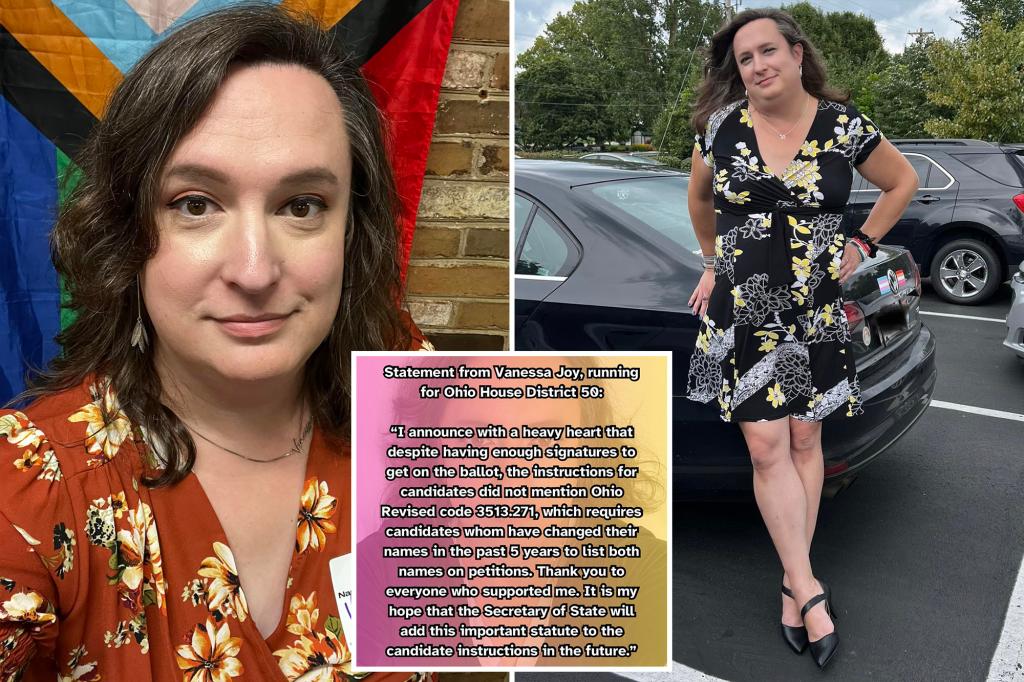 Transgender candidate in Ohio disqualified from state ballot for omitting her former name