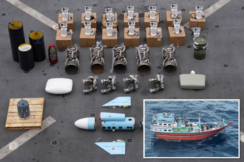 US seized Iranian missile parts headed for the Houthi rebels after SEALs went missing