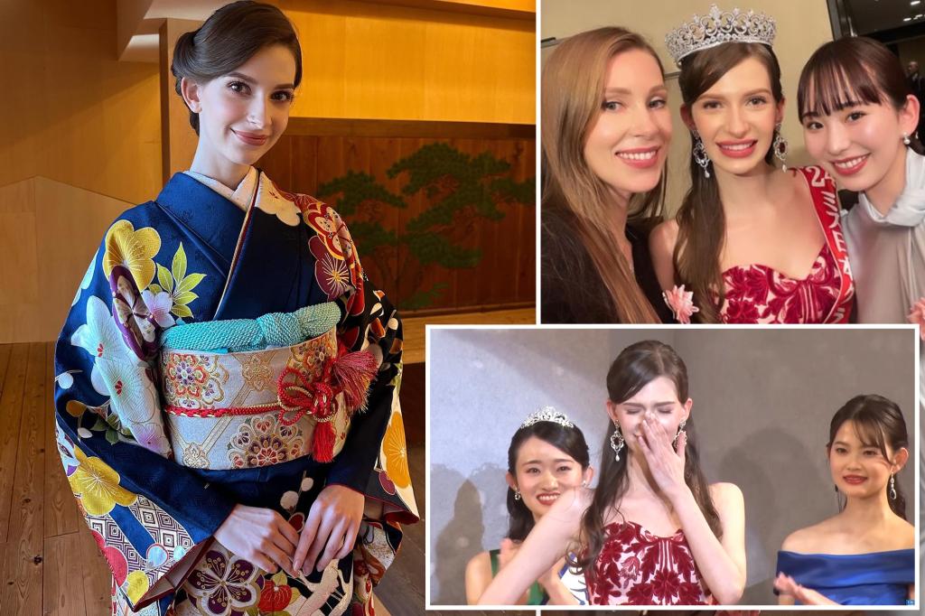 Ukrainian-born model crowned Miss Japan – but critics question if she’s Japanese enough
