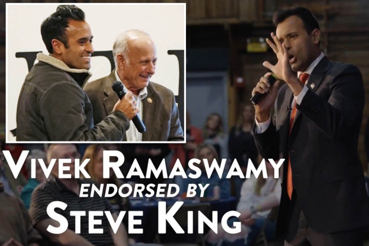 Vivek Ramaswamy endorsed by controversial former Iowa Rep. Steve King — who questioned why ‘white nationalist’ was ‘offensive’