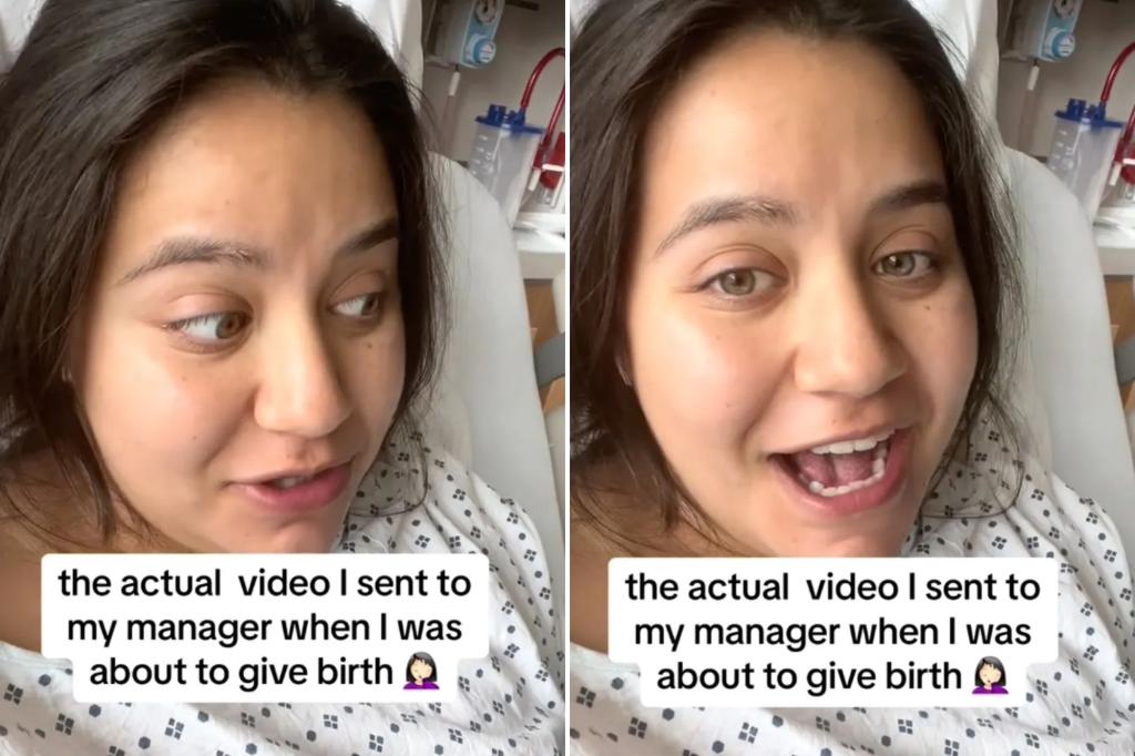 Woman shares the hilarious video she sent her boss while in labor
