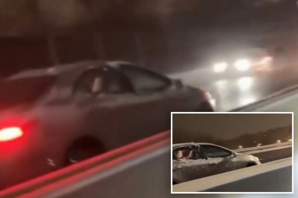 ‘Confused’ wrong-way driver ‘did not know where he was’ as he cruised into oncoming traffic in viral video