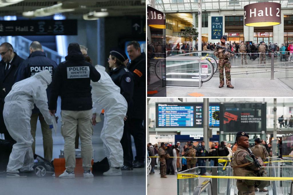 3 people injured in stabbing attack at Gare de Lyon train station in Paris