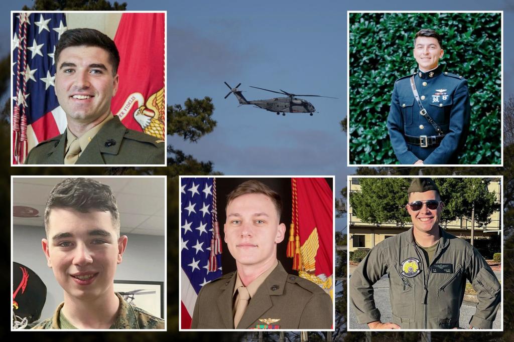 All 5 Marines killed in California helicopter crash ID’d