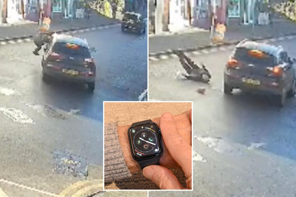 British great-grandfather, 82, survives being run over by car after Apple Watch calls for help
