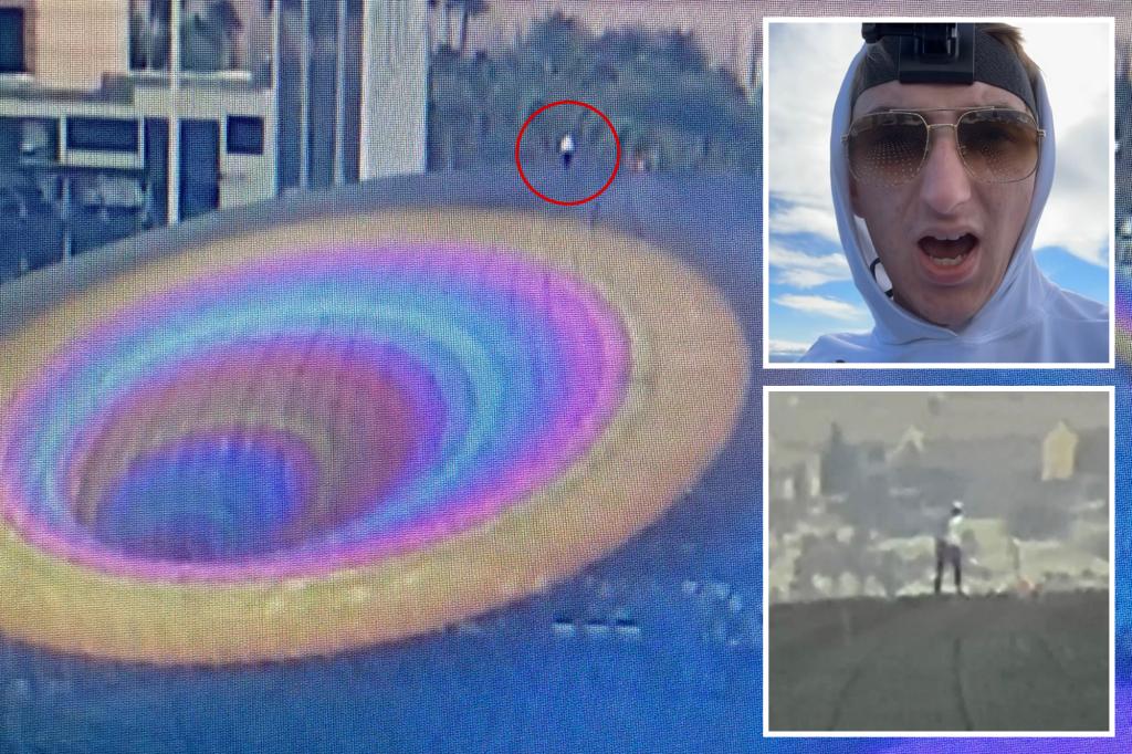 Content creator climbs Las Vegas Sphere in shocking scene to ‘raise money’ for homeless pregnant woman