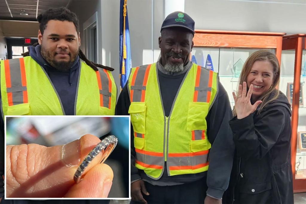 Diamond ring that was accidentally thrown away is found by recycling plant employees: ‘Struck gold’
