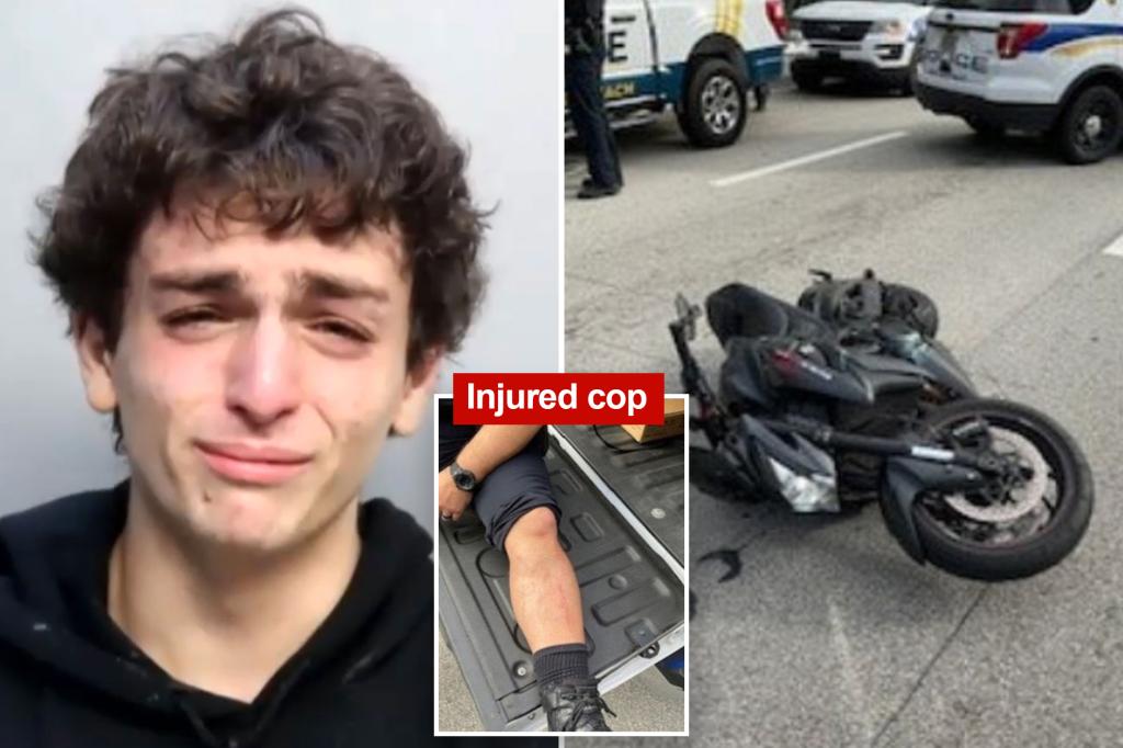Israeli diplomat’s crying son, 19, ‘intentionally’ ran over Florida cop with motorcycle, may avoid charges due to dad’s immunity: lawyer
