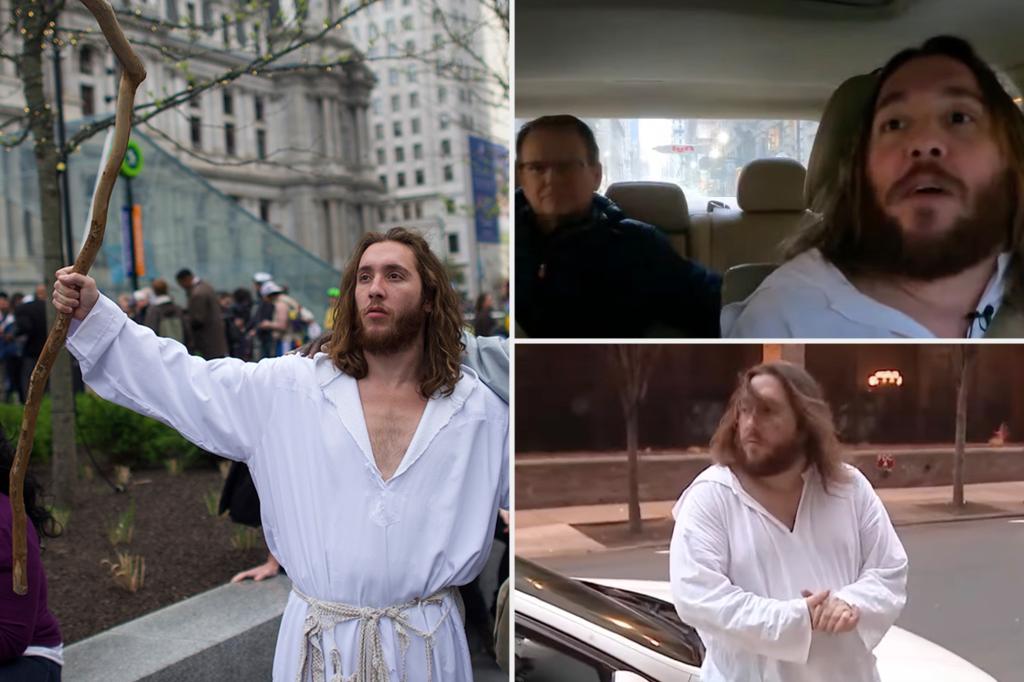 Lyft driver resurrects role as ‘Philly Jesus’ after a near decade hiatus: ‘Taking the wheel’