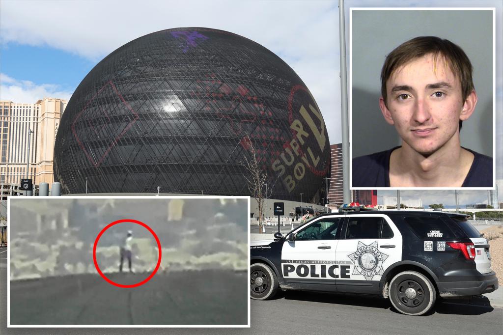 Maison Des Champs caused more than $100K in damage climbing Las Vegas Sphere — and bragged he won’t be charged: cops