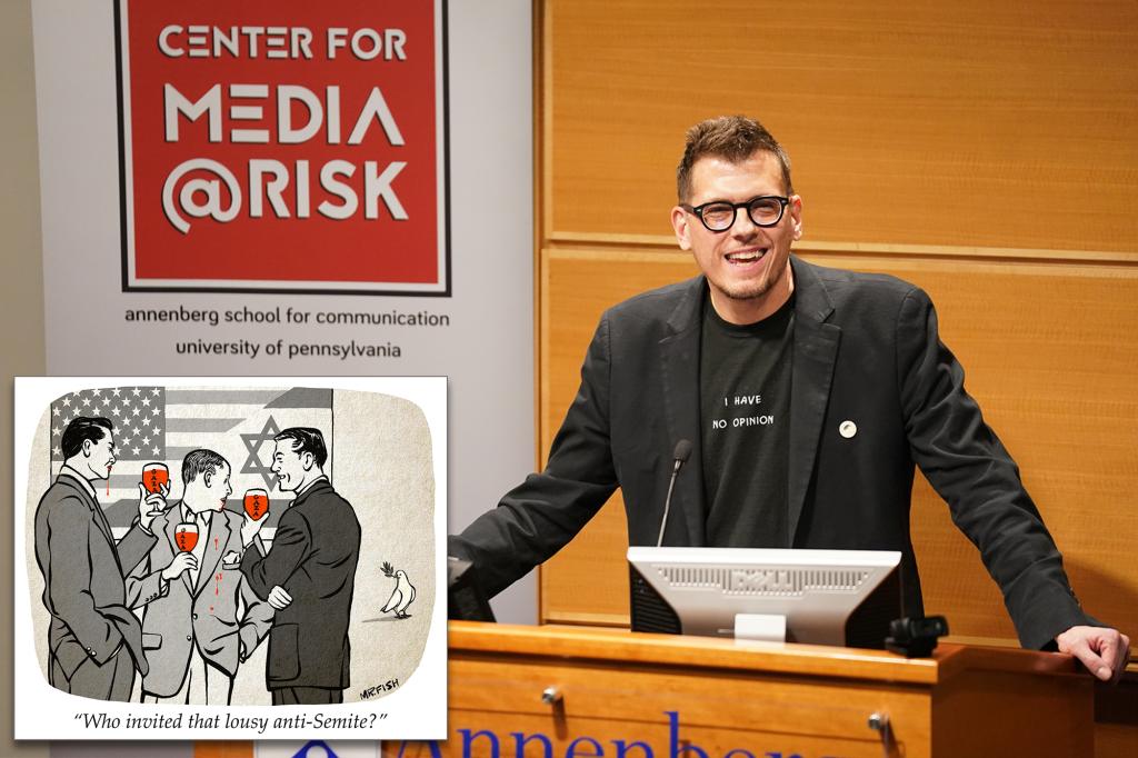 UPenn students, interim president slam professor’s ‘antisemitic’ political cartoons