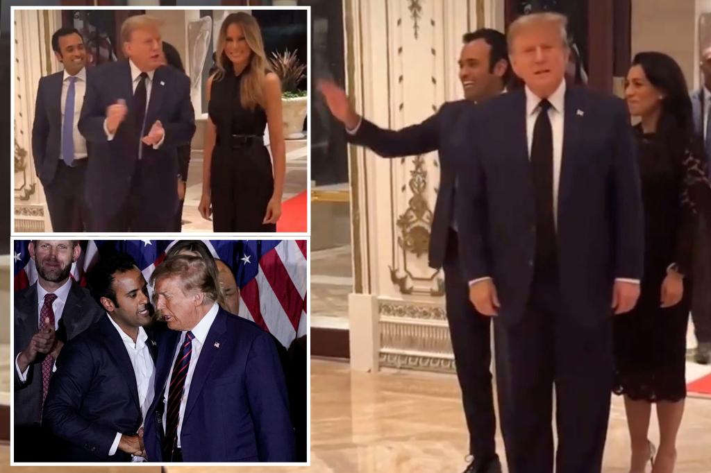 Vivek Ramaswamy and Trump applaud each other at Mar-a-Lago as veep buzz swirls