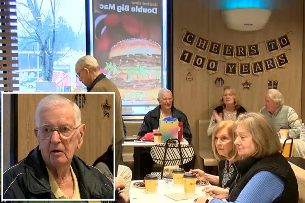 WWII vet who ate McDonald’s  breakfast nearly every day for last 36 years turns 100