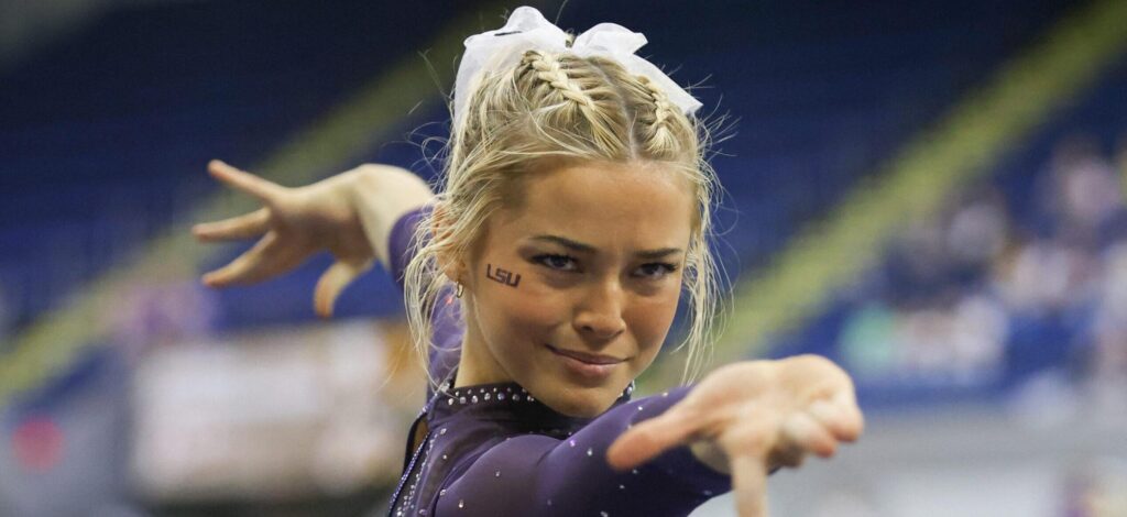 LSU Gymnastics Star Olivia Dunne Cheers SEC Championship Victory