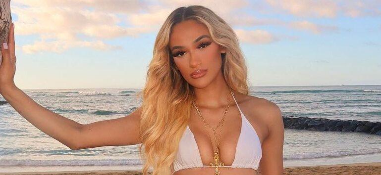 Long Beach State’s Savannah Tucker Drops Jaws In Her Tiny Gold Bikini