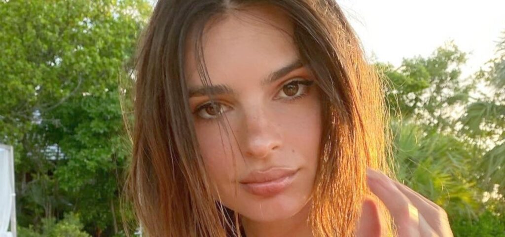 Emily Ratajkowski Sunbathes Without Her Bikini Top