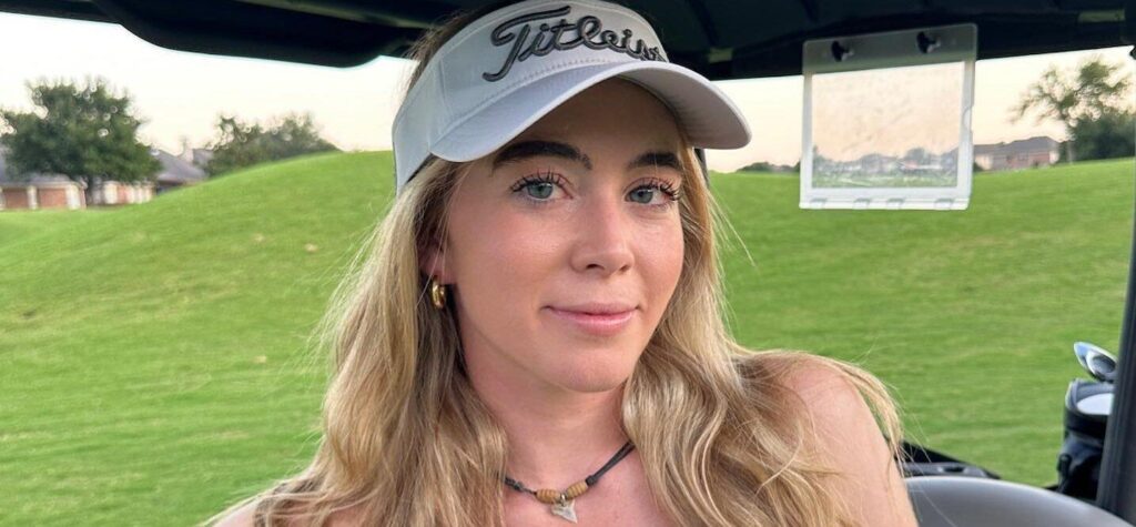 Golfer Grace Charis In Unzipped Crop Top Is ‘Always Cold’