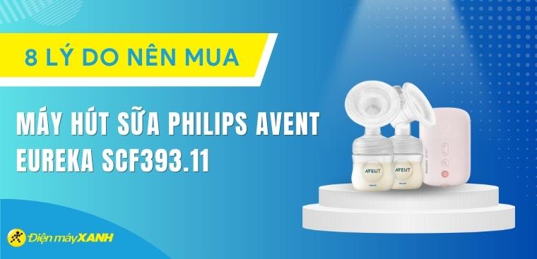 8 lý do nên mua máy hút sữa điện đôi Philips Avent Eureka SCF393.11 cho mẹ và bé