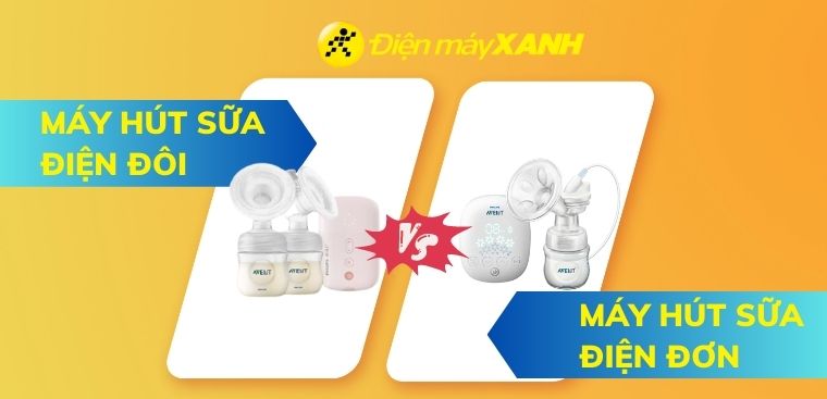 Nên mua máy hút sữa điện đôi hay đơn? So sánh ưu nhược điểm chi tiết