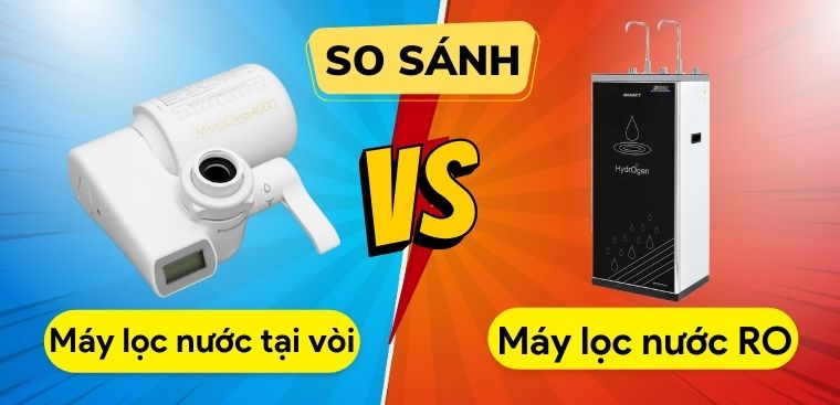 Nên sử dụng máy lọc nước tại vòi hay máy lọc nước RO?