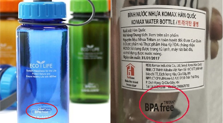 Nhựa Tritan không chứa BPA