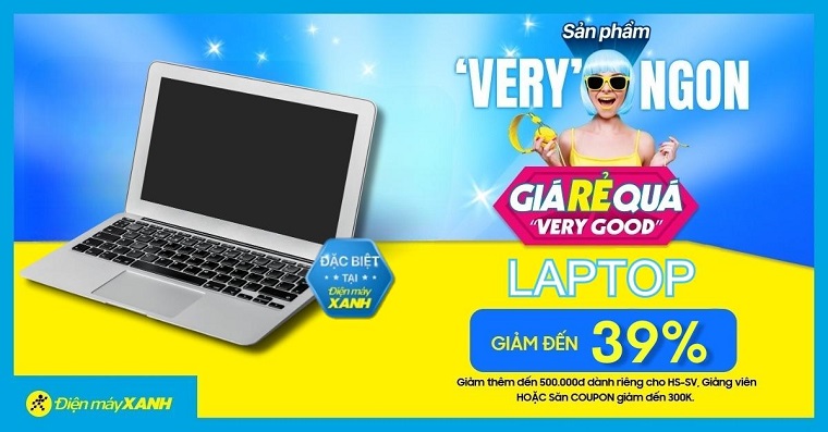 SỐC: Laptop giảm khủng 39%. Sản phẩm very ngon - Giá Rẻ Quá very Good!