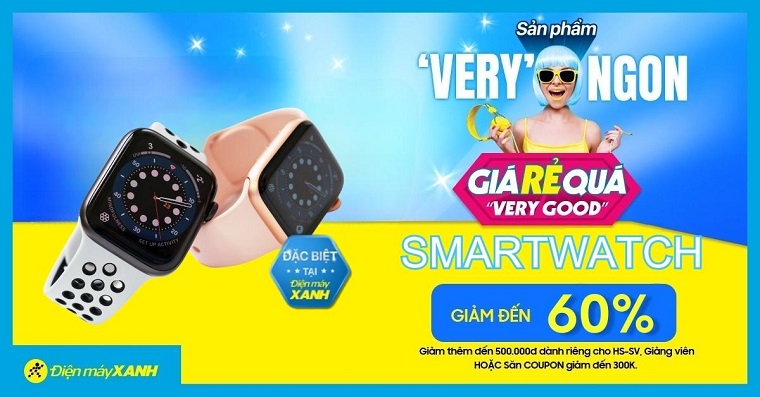 Sản phẩm very ngon: Smartwatch giảm SÂU tới 60% - Giá Rẻ Quá very good!