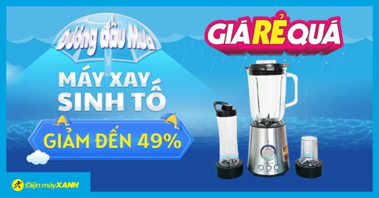 Chào tháng 8, máy xay sinh tố ưu đãi KHỦNG tới 49% – Giá Rẻ Quá, chốt đơn ngay!