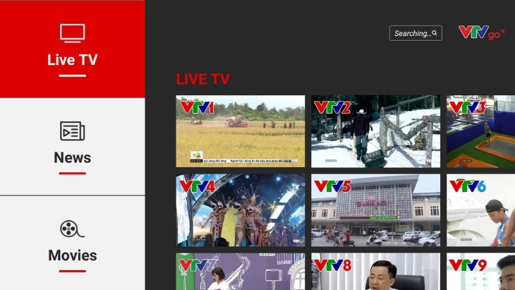 Ứng dụng xem Tivi VTV Go