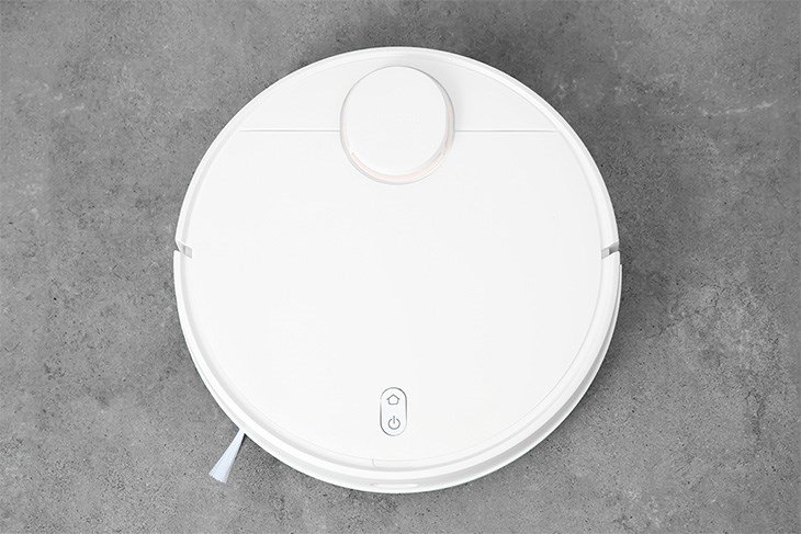 Robot hút bụi lau nhà Xiaomi Vacuum S10 sở hữu thiết kế tinh tế với gam màu trắng trang nhã