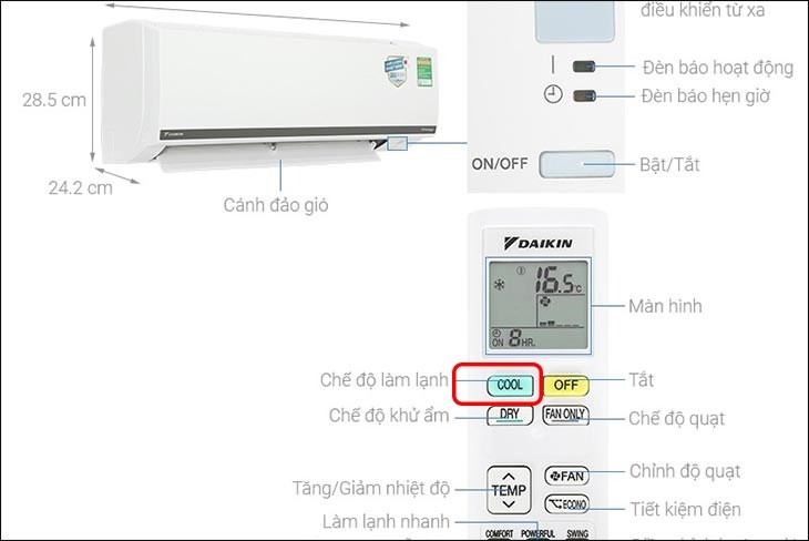 Các chế độ điều hòa thông dụng bạn cần biết