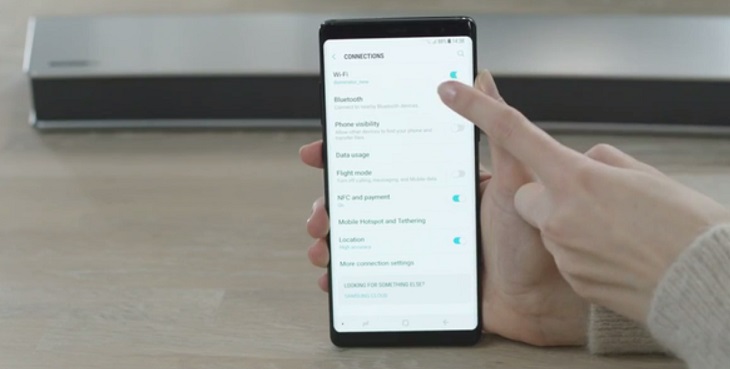 Cách điều khiển loa thanh Samsung bằng điện thoại, máy tính bảng