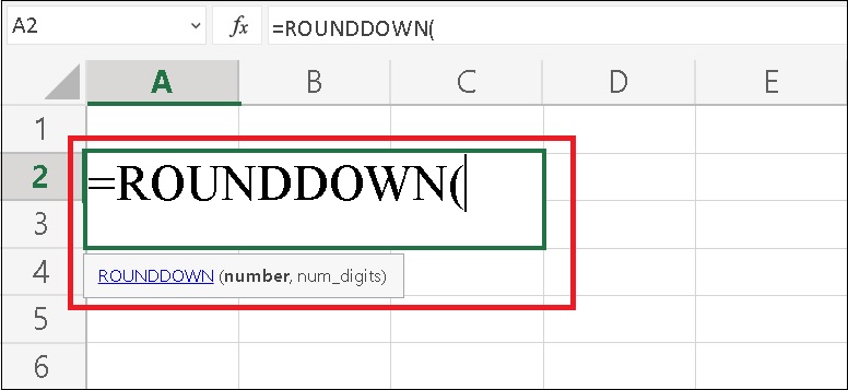 Cách dùng hàm ROUNDDOWN trong Excel cơ bản, dễ hiểu