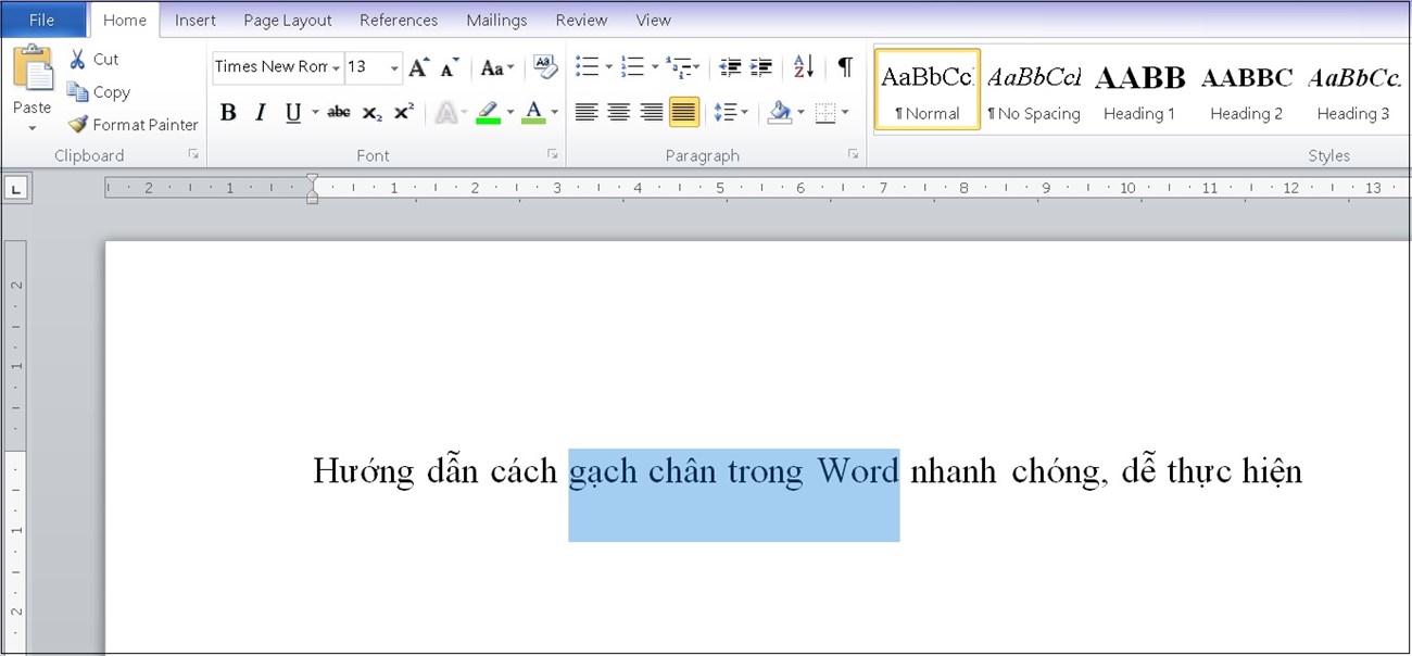 Cách gạch chân trong Word đơn giản dễ thực hiện nhất