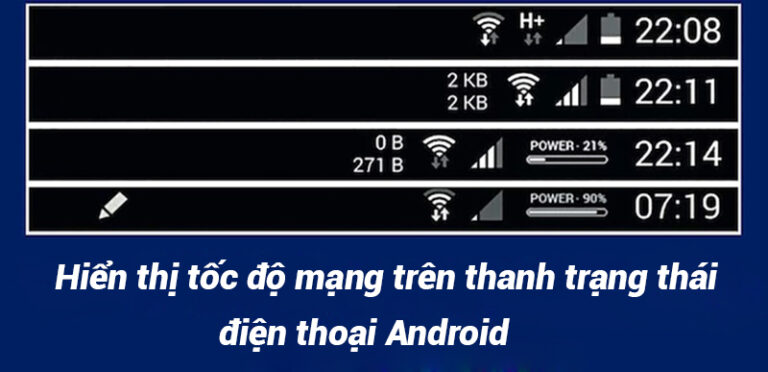 Cách hiển thị tốc độ mạng trên thanh trạng thái điện thoại Android