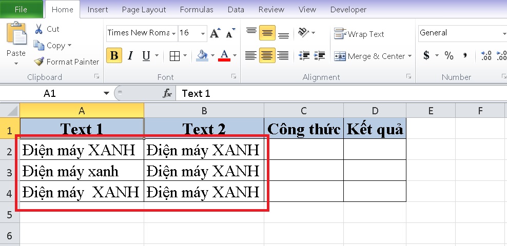 Cách so sánh dữ liệu 2 cột trong Excel đơn giản chi tiết nhất